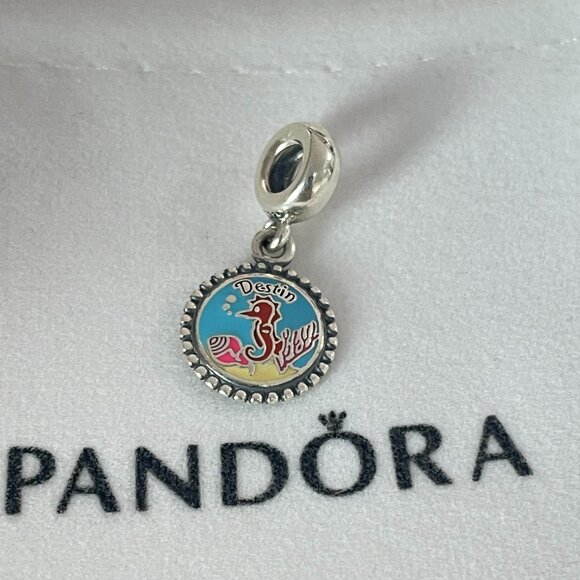 Pandora Destin Seahorse Fish Exclusive Charm S925 Sterling silver Jewelry - Picture 1 of 4